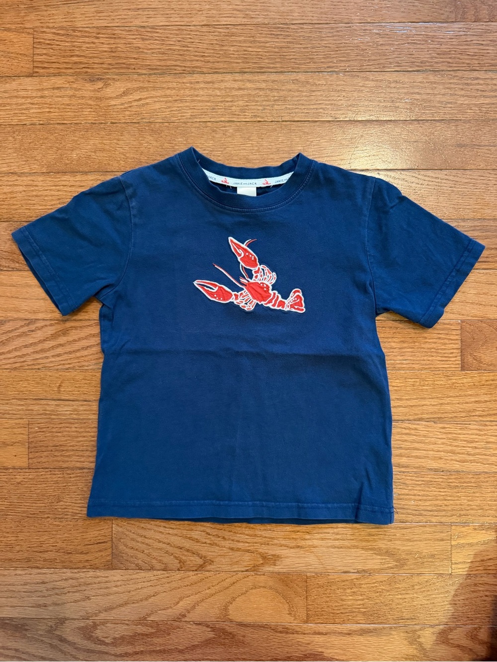 Janie and Jack Navy Lobster Tee